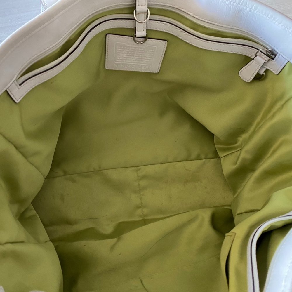 Coach Optic C Patchwork Suede Tote - image 6